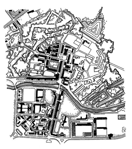 Мобёж. Реконструкция города, 1950-е годы. Арх. А. Люрса