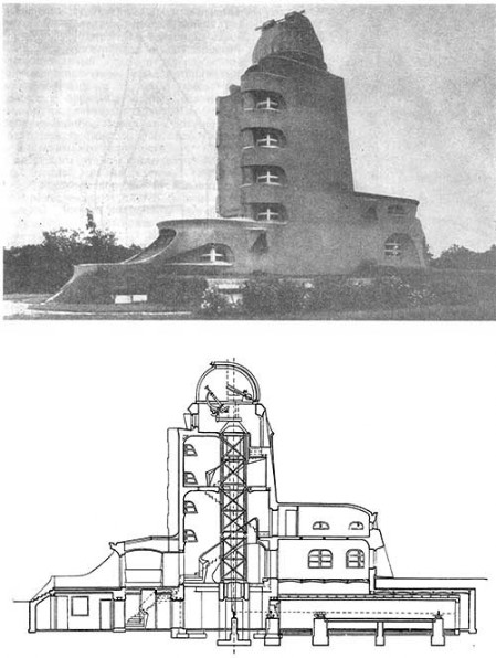 Потсдам. Астрофизическая лаборатория («Башня Эйнштейна»), 1920 г. Арх. Э. Мендельсон Потсдам. Астрофизическая лаборатория («Башня Эйнштейна»), 1920 г. Арх. Э. Мендельсон