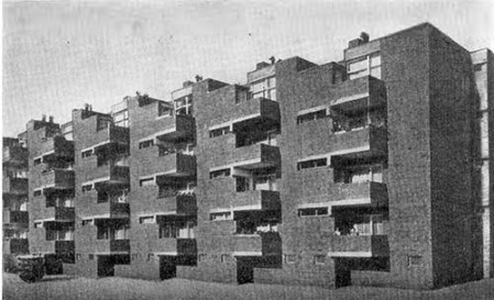 Кёльн. Многоквартирный жилой дом, 1959 г. Арх. О. М. Унгерс