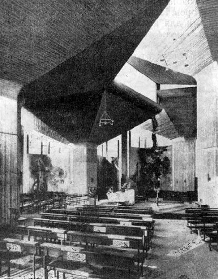 Эммерих. Церковь Св. Духа, 1962—1967 гг. Арх. Д.Г. Баумеверд