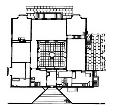 Копенгаген. Вилла на Гаммель Вартоввай, 1916 г. Арх. П. Бауман. План