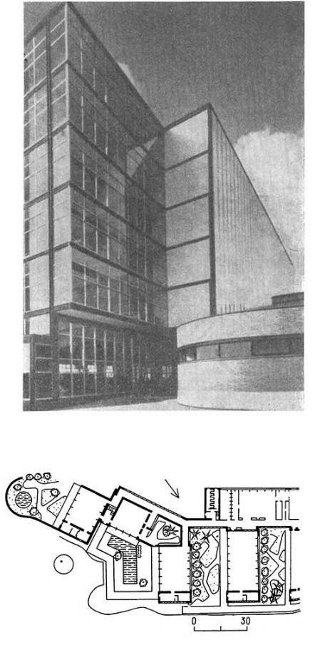 Барселона. Автомобильный завод СЕАТ, 1954—1956 гг. Архитекторы Р. де ла Хойя, С. Ортис, М. Б. Револьедо и др