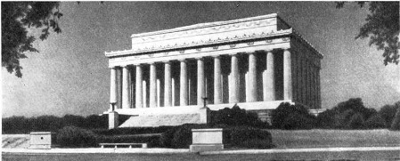 Вашингтон. Монумент Линкольну, 1914-1922 гг. Арх. Ч. Бэкон