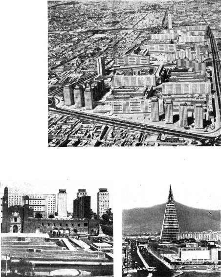 Мехико. Застройка района Ноноалько-Тлальтелолько, начало 60-х годов. Рук. М. Пани