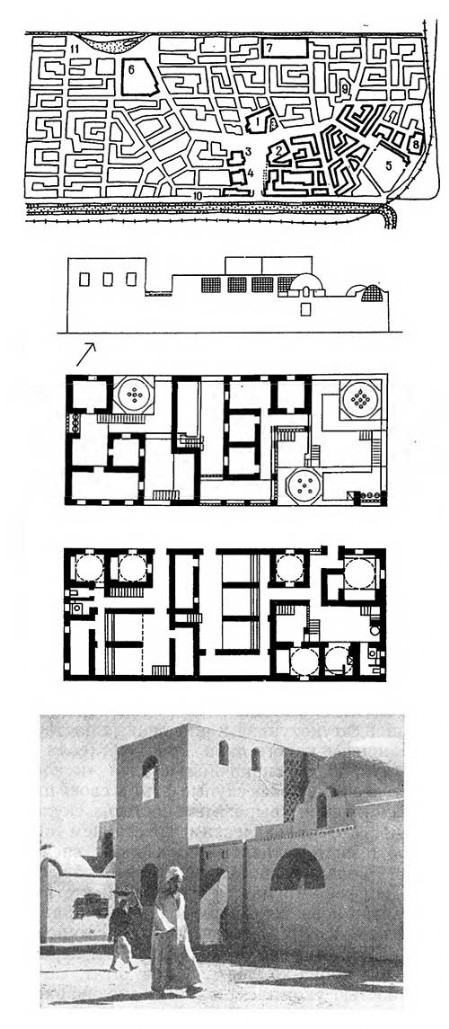 Поселок Новая Гурна близ Луксора, 50-е гг. Арх. X. Фатхи